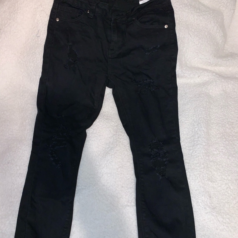 Ripped black jeans